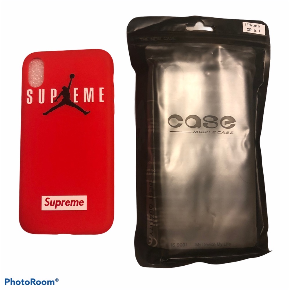 NWT Red Jordan Supreme Phone Case for iPhone XR